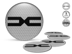 Dacia Ruota Decalcomanias Stile Badge Silicone Esclusivo